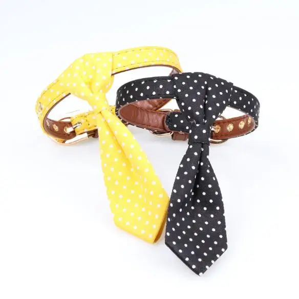 

2021 New Pet Accessories Dot Pet Collar Tie Detachable Dog Neck Tie
