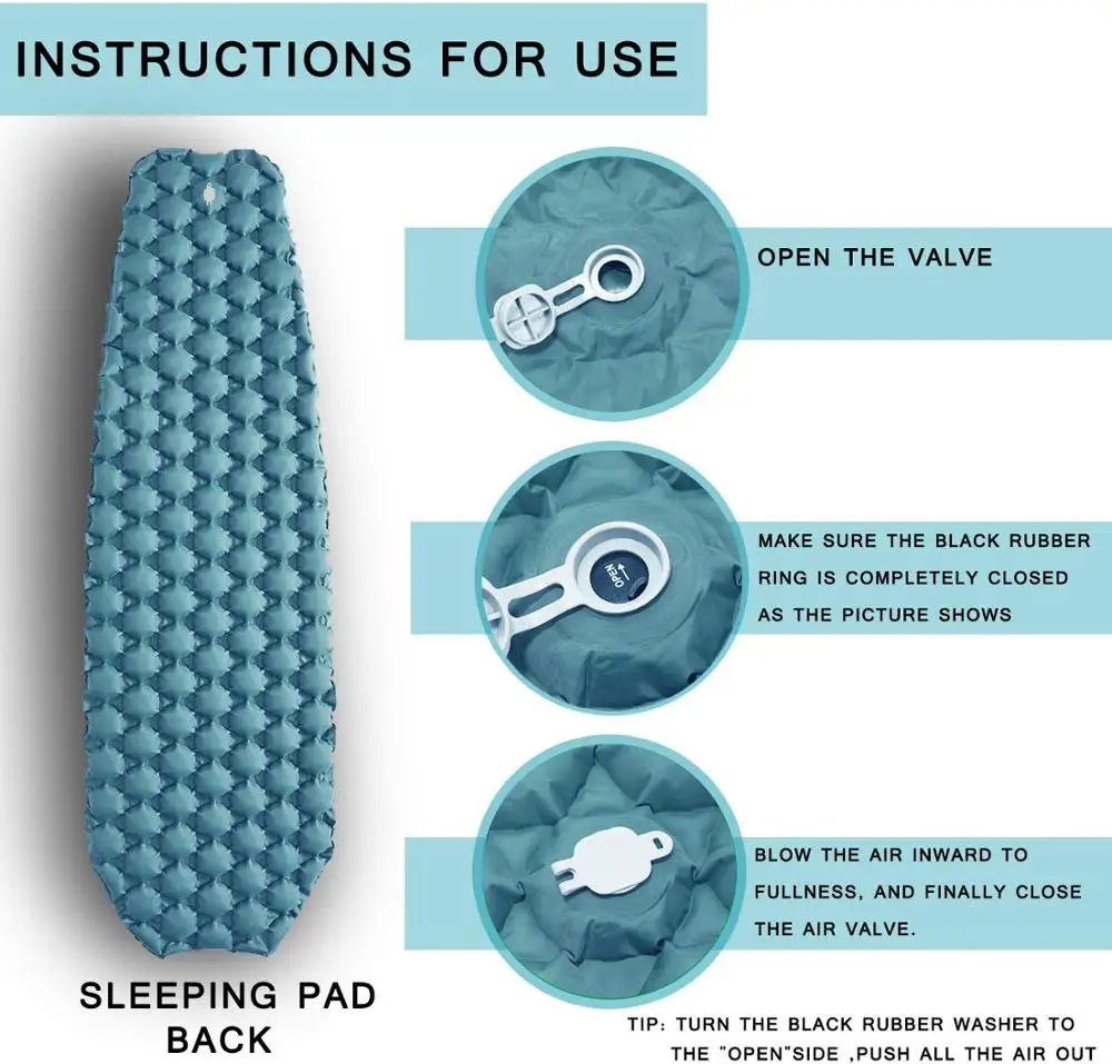 
Popular high quality sturdy and durable outdoor light weight camping mat sleeping pad for camping or hiking 