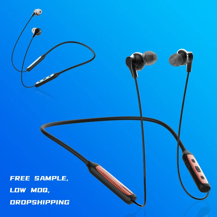

cheap noise cancelling sport wireless earphone neck earphone headphone Avant-garde magnetic wireless earphone for Running
