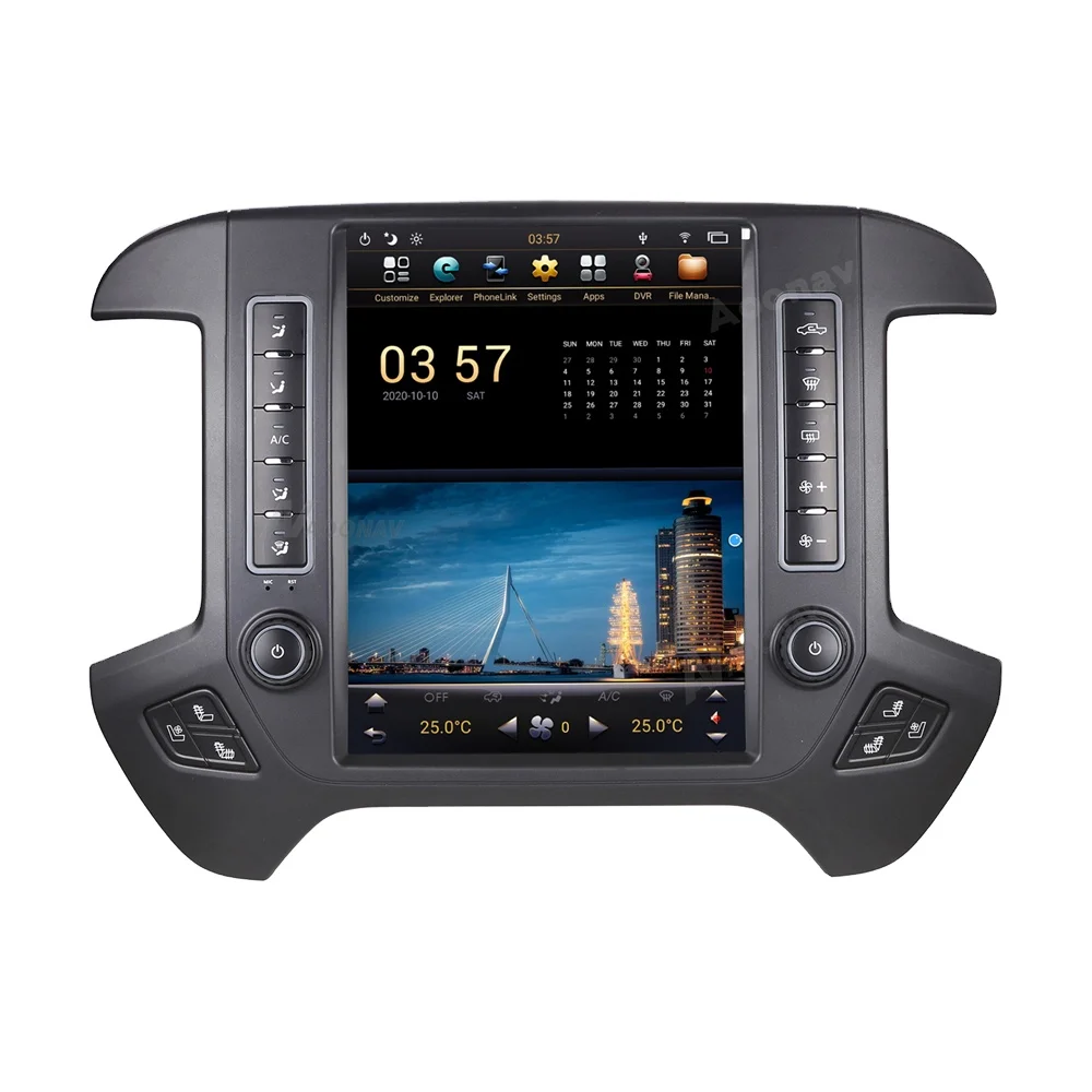 

Tesla Vertical Screen Car Radio 2014 2015 2016 2017 For GMC Sierra 1500 1500HD 2500 2500HD 3500 GPS NAVI Multimedia Player