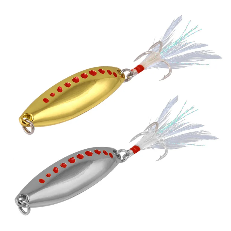 

2.5g 5g 7.5g 10g 15g 20g Sinking Spinner Spoon Bait Fishing Lure Artificia, 2 colors