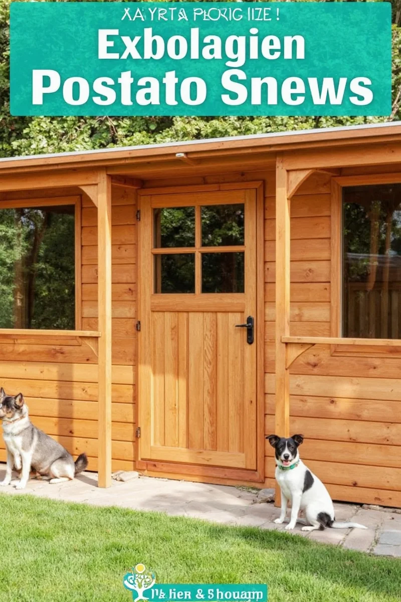 Cozy interior of a garden shed with a cushioned pet bed, small window, and built-in food bowl station.