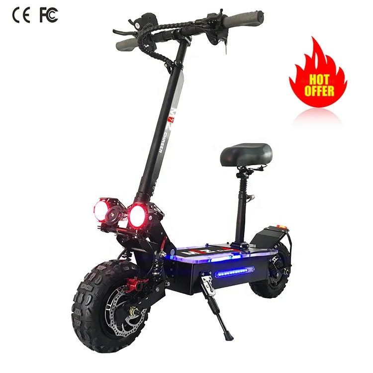 

scooters eletr 80km/h e-scooter adult top fast 60v big wheels 3000w off road dual motor 8000w 5600w electric scooter with seat
