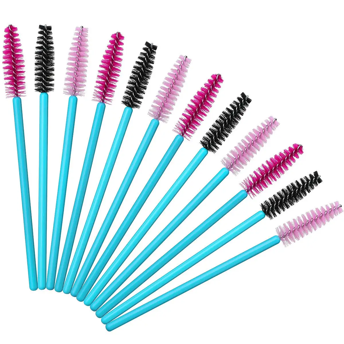 

Disposable Eyelash Extension Cleaning Brush Make Up Brush Mascara Wands Applicator Blue Handle Eyelash Brush, Red,pink,purple,blue,yellow