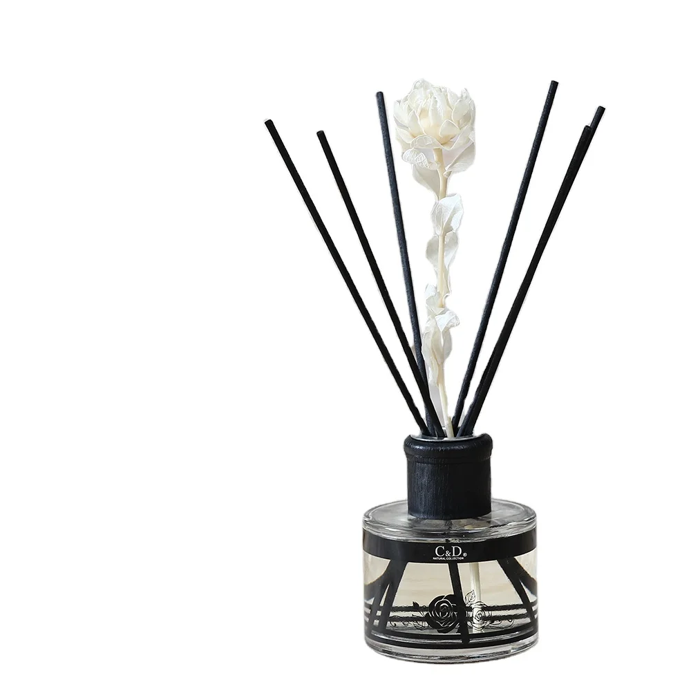 

100ml China manufacture professional factory air fresheners decorative flower reed diffuser