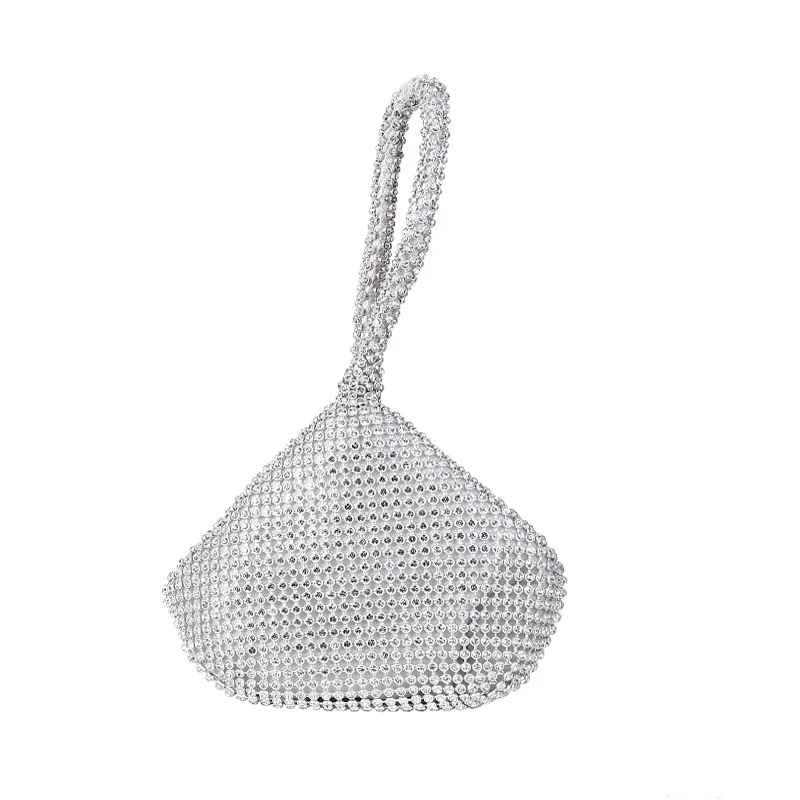 

2021 New Women Triangle Bling Glitter Purse Crown Box Clutch Evening Luxury Bags Party Prom