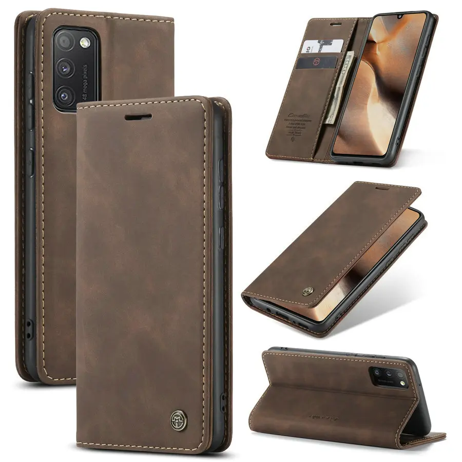 

CaseMe 2021 New Trending Case For Samsung A82 A72 Retro Magnetic Flip Wallet Leather For Samsung A81 A71 A51 A41 A31 A21s Cases, Black,coffee,brown,red,blue