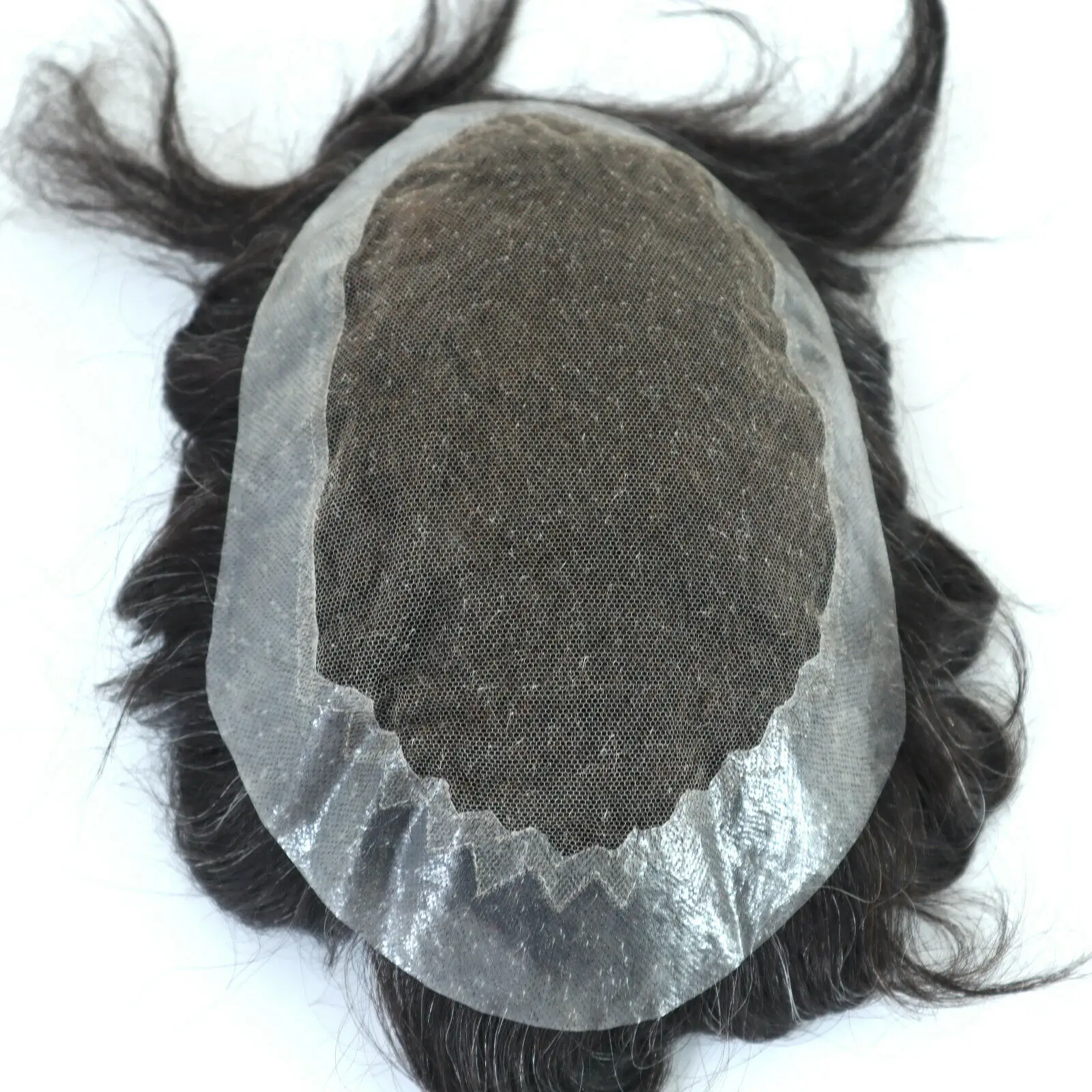 

Very Hot Cool Male Wig Handsome Short Natural Hair Wig French Lace Toupee For Asian Man