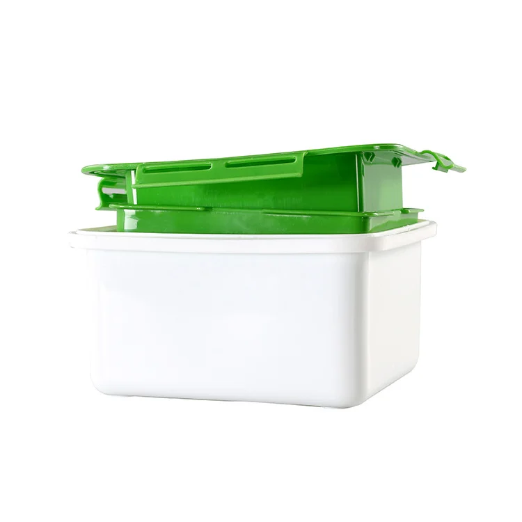 

Tofu press tofu drainer 3 layer tofu press built in drainage water removing tool dishwasher safe home kitchen tool, Green