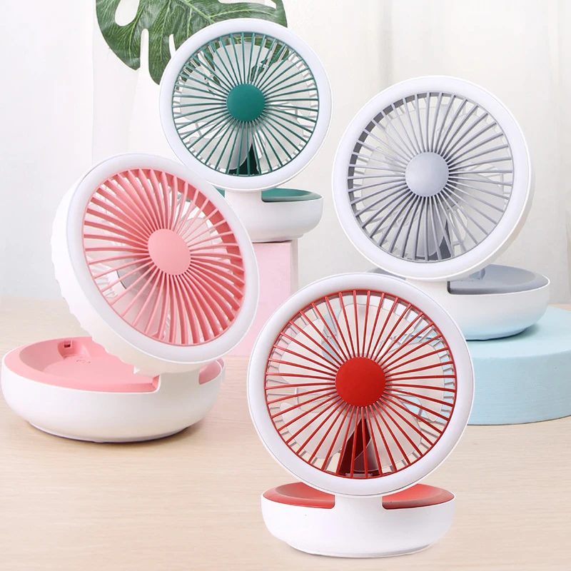 

portable rechargeable mini handheld fan Telescopic folding portable USB fan amazon hot sale drop shipping, As photo