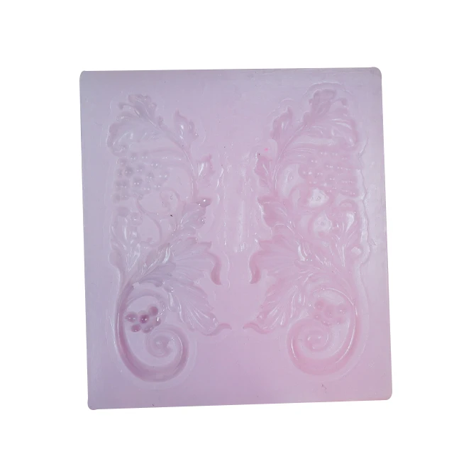 

Cake lace chocolate fudge silicone decoration mold DIY handmade baking tools, Pink