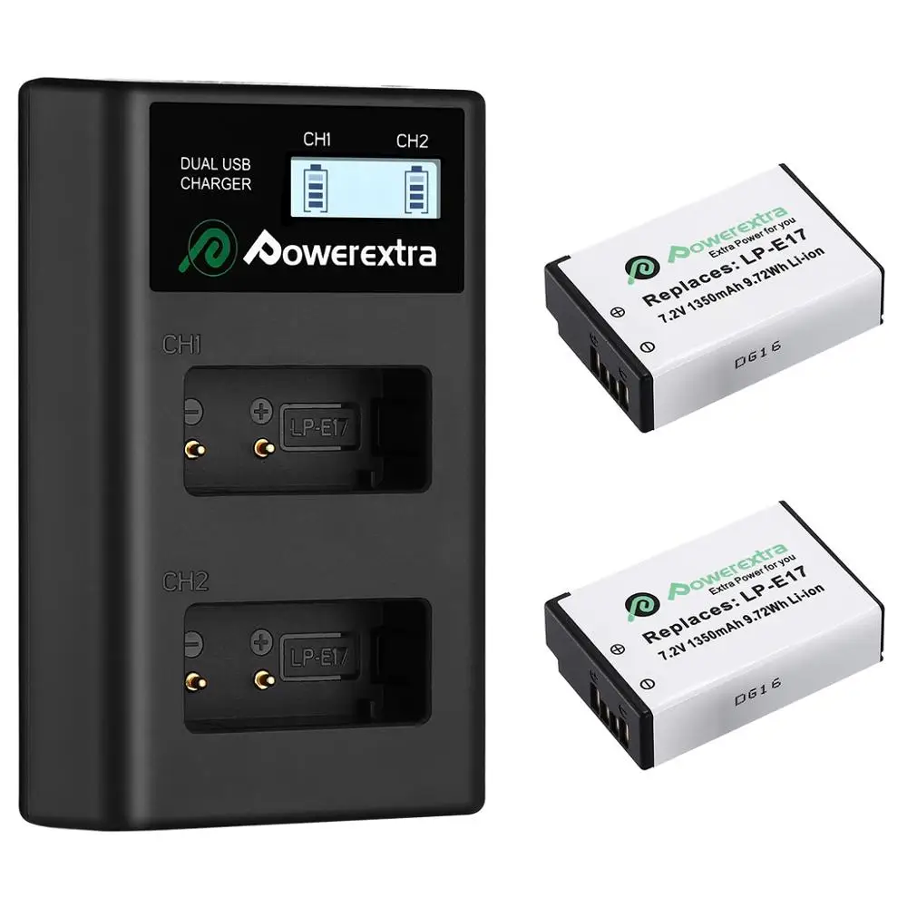 

Powerextra Usb Cable 3.0 Fast Chargers And Rechargeable Camera Battery Lpe7 Lp-E17 7.2V