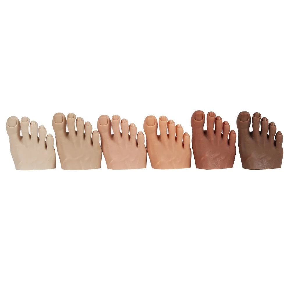 

Silicone Foot Nail Art Foot Soft Training Display Model Silicone Practice Foot