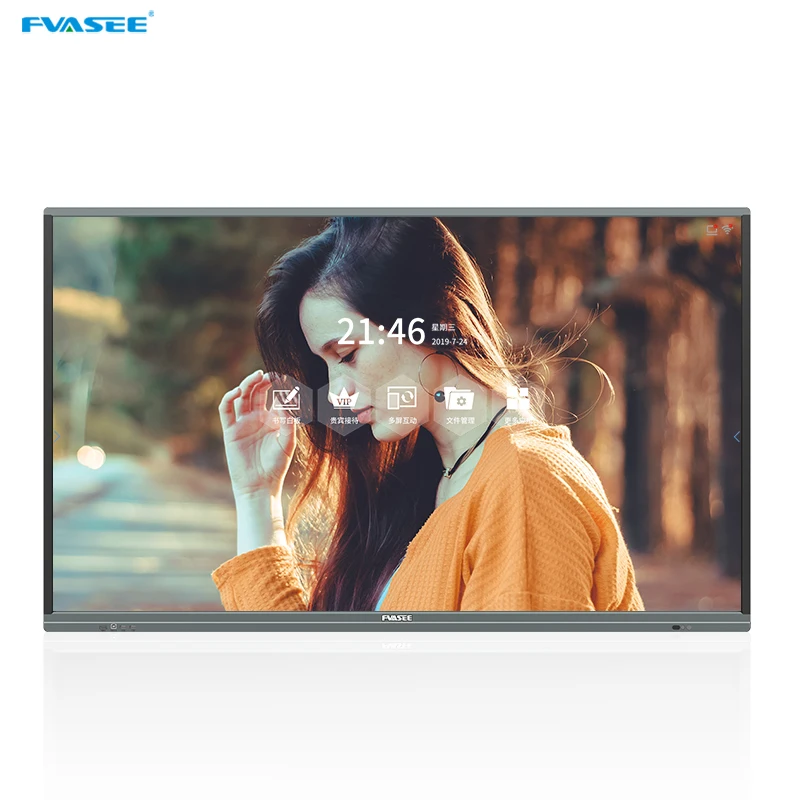 

FVASEE Business Commercial Online Live Video Smart Solution Interactive Digital Panel 75 Inch Screen