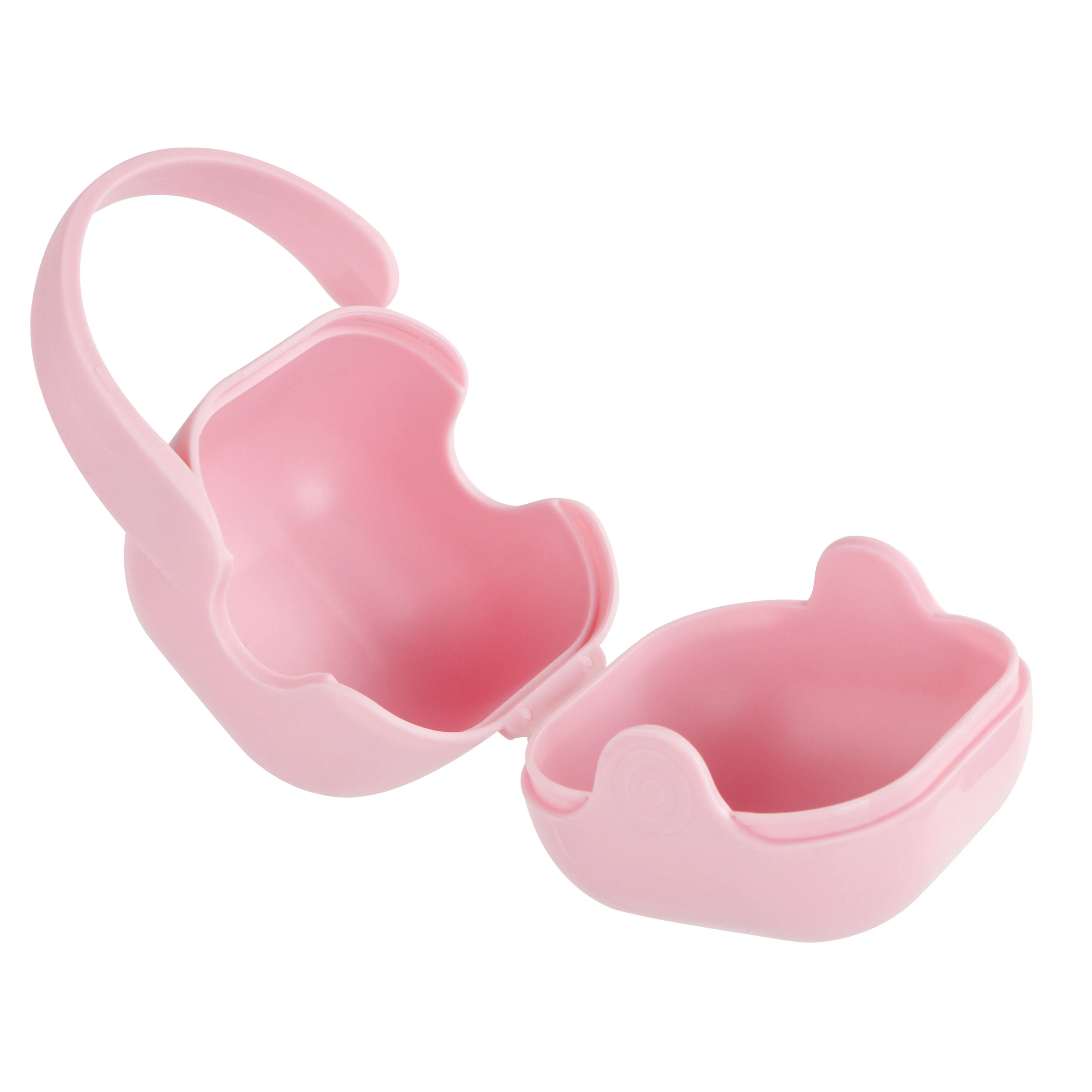 

Amazon Hot Sales Baby Soother Nipple Storage Container Portable Silicone Gold Pacifier Holder Case Box, Pink, green, blue, or custom