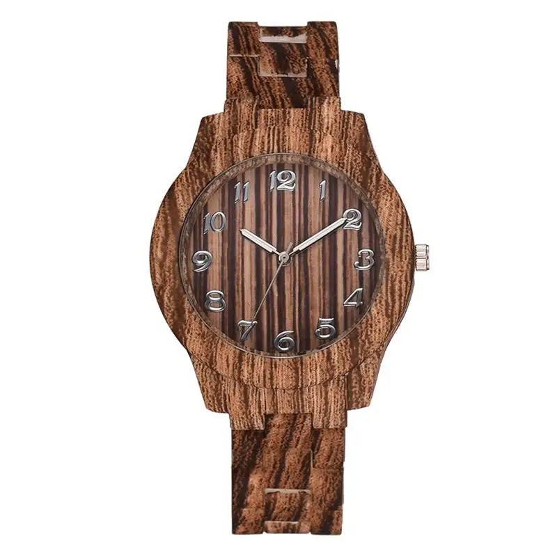 

1113 Fashion Brand Women Wood Watch Luxury Imitation Wooden Watch Vintage Leather Quartz Wood Color Watch Female Simple Clock