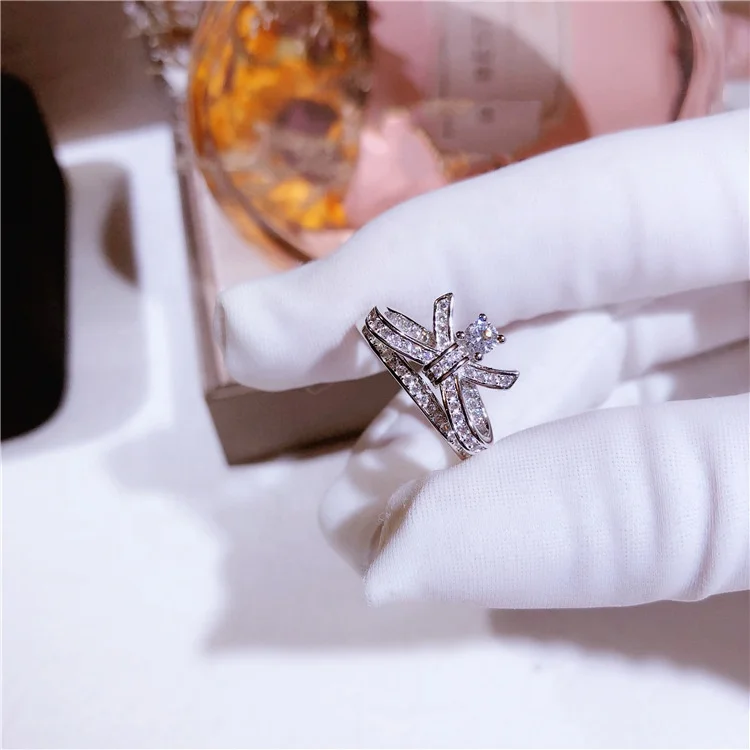 

100% 925 Sterling Silver Fashion Women Rings Luxury Brand Jewelry Women rings