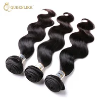 

100% Brazilian raw hair virgin hair bundles with lace closure