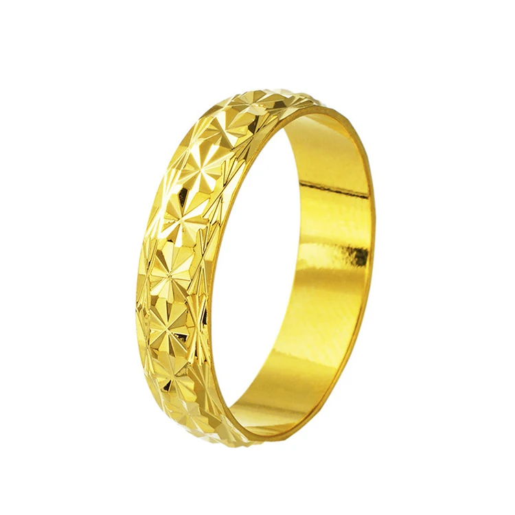 

Closed Ring 24K Real Gold Plated Ring Couple Ring