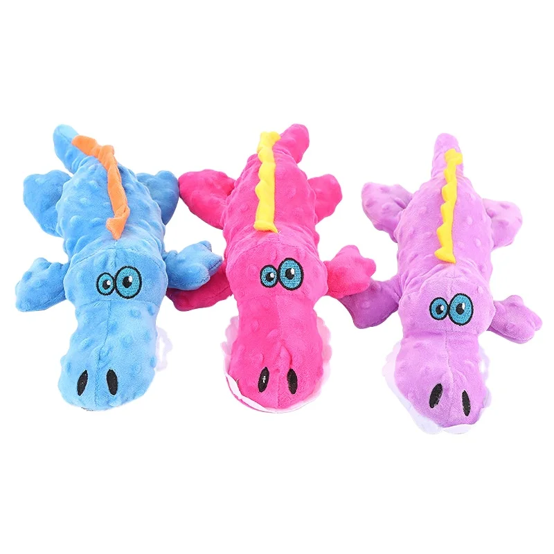 

Hot Sale Interactive Bite Resistant Dog Toys Wholesale Skinny No Stuffing Dog Squeaky Plush Toys Interactive Dog Toys, Red/purple/blue