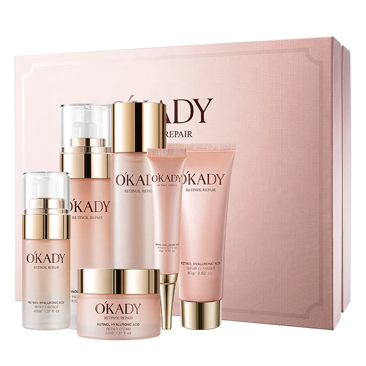 

Korean Hydrating Skincare Cosmetics Wholesale Natural Retinol Custom Logo Skin Care Gift Set