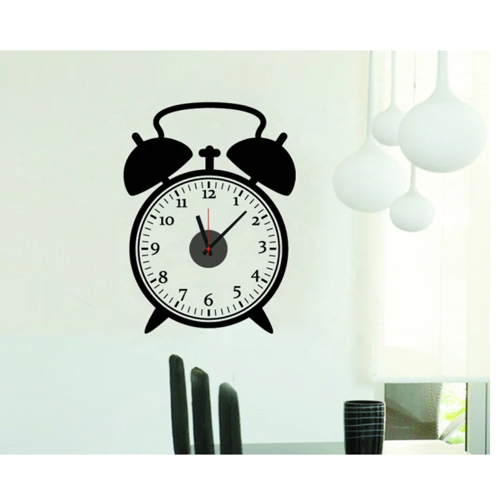 stickers wall mounted alarm clock wall clock dials for wall decor