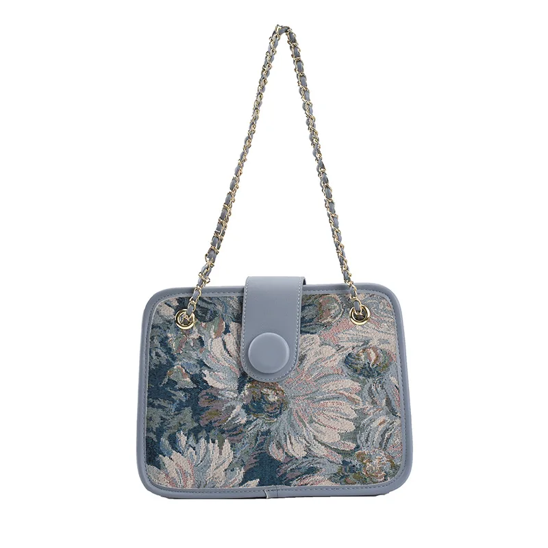 

Elegant Flower Pattern Women Shoulder Handbag Purse Wholesale Crossbody Hand Bag For Ladies Big Messenger Sling Bag Y16074, Accept customized color