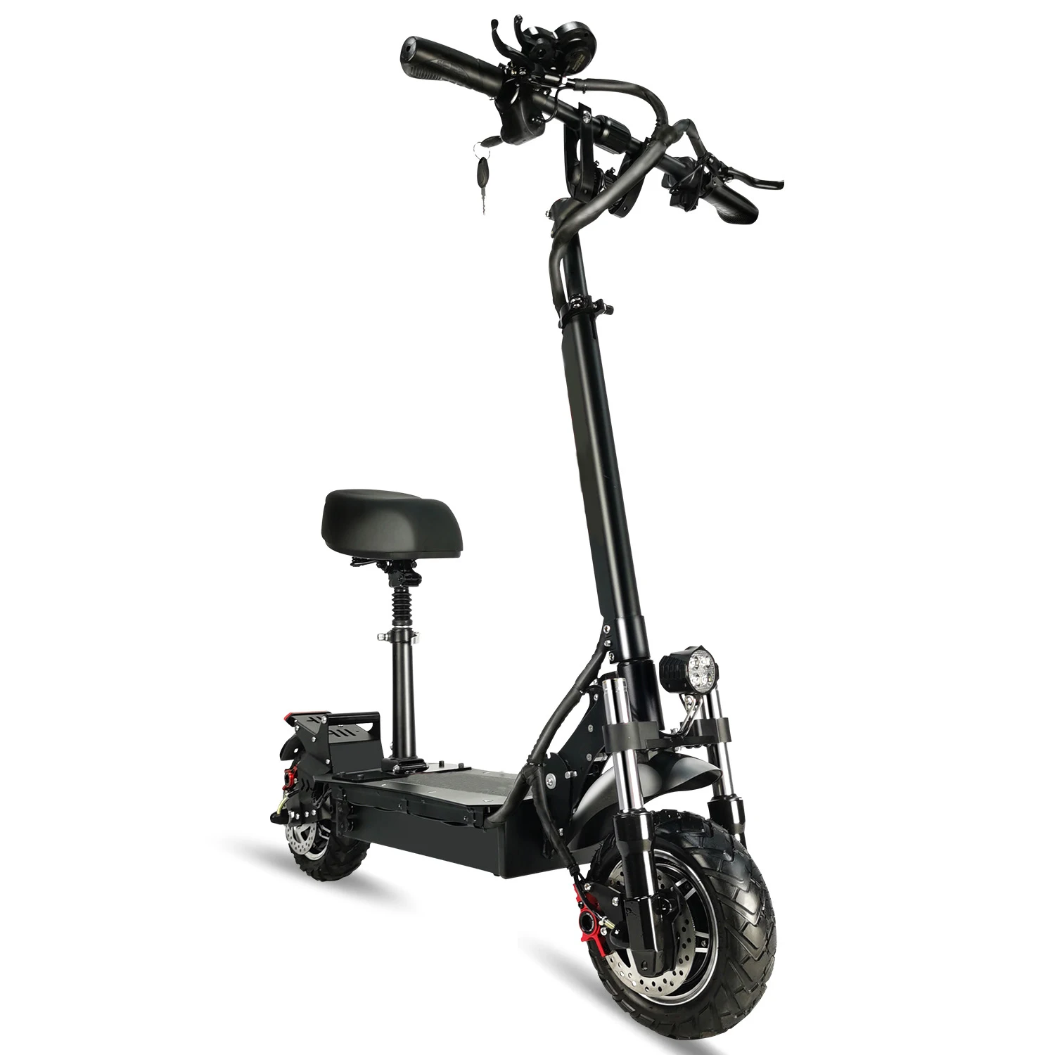 

Ready to ship EU and USA warehouse in stock Q08 plus 2400w single and double drive hydraulic electric scooter with seat