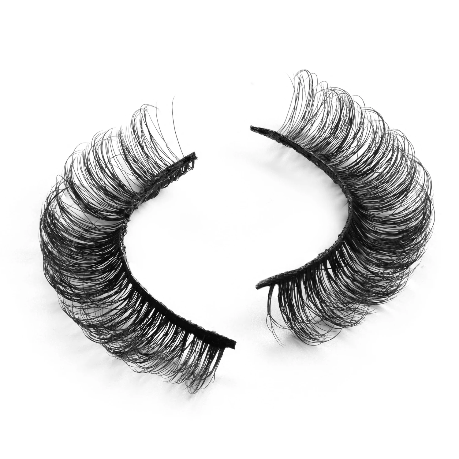 

wholesale full strip lashes Natural Wispy fluffy 3D Private Label black lash chemical fiber Eyelashes