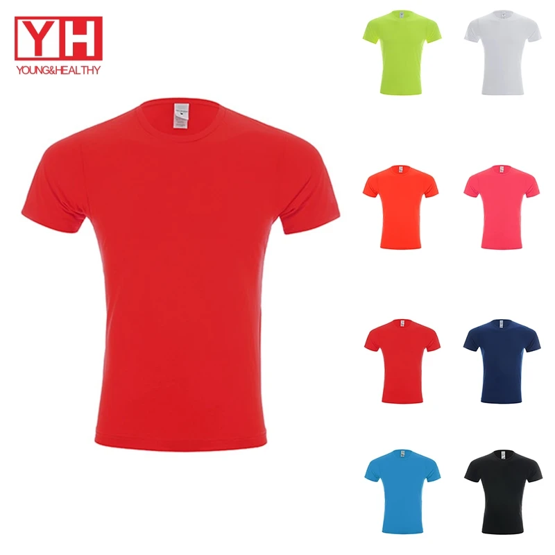 

Wholesale Bulk Cheap Customized Logo Printed Breathable Moisture-wicking Quick Dry Sports Slim Fit Tshirts