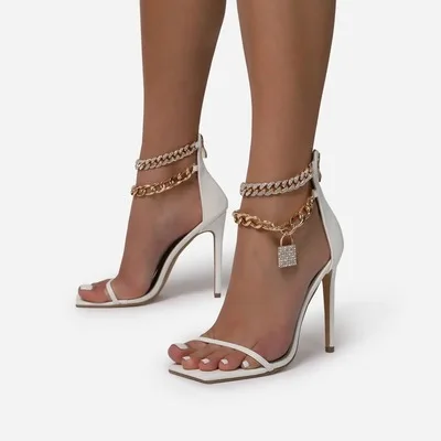 

Women's high stiltetto heels occident sandals Roman hook fasteners sexy shoes diamond heels stiletto heels