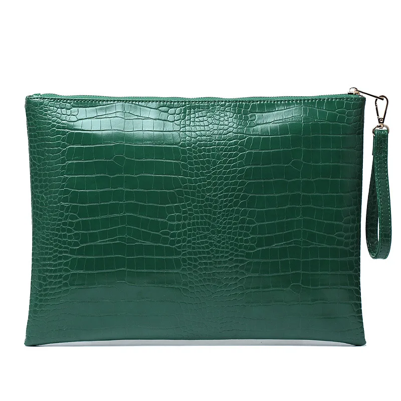 

Men Women Unisex Customized University ostrich Business Clutch Bag crocodile Laptop leather bag Notebook sets, Blue,black,maroon,green,gray