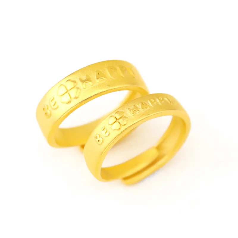 

Dropshipping Fashion Couple's Ring 18k Gold Ring for Men and Women Wedding Engagement Jewelry Delicate Birthday Gifts