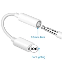 

With Box For IOS 13 Headphone Adaptador For iPhone 7 8 X AUX Audio Adapter for Lightning To 3.5mm Adapter Headphone Jack Cable