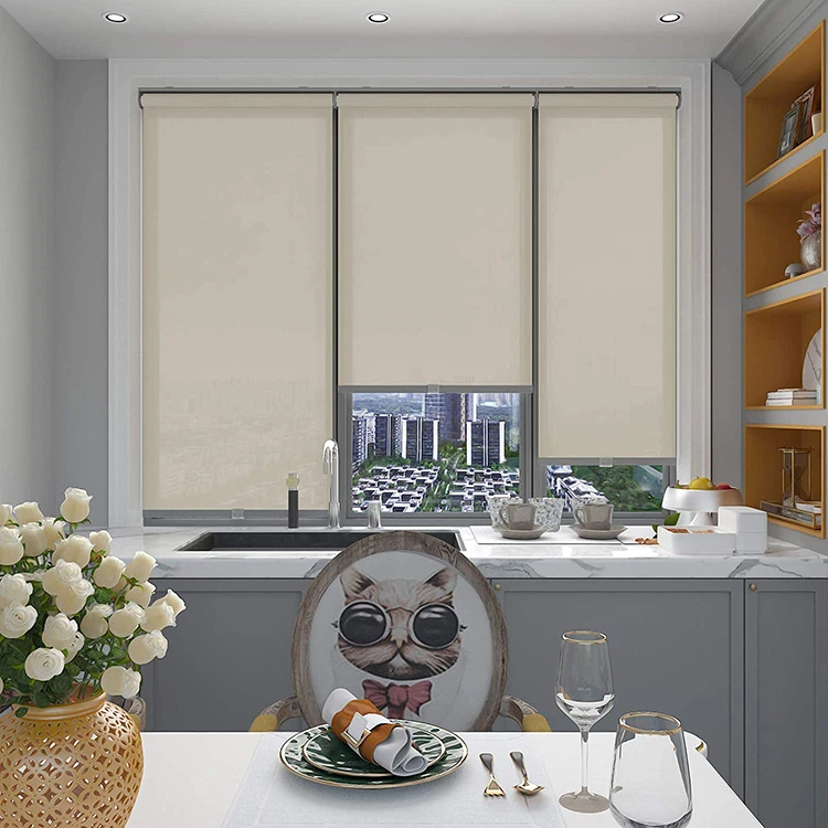 

Black Out Home Decoration Blackout Fabric Curtain Fabric Blind Spring Roller Blinds, Customer's request