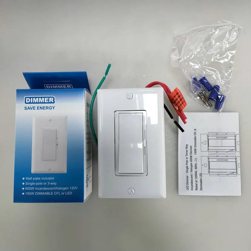 High quality wall dimmer switch 15a 3-way single pole switch