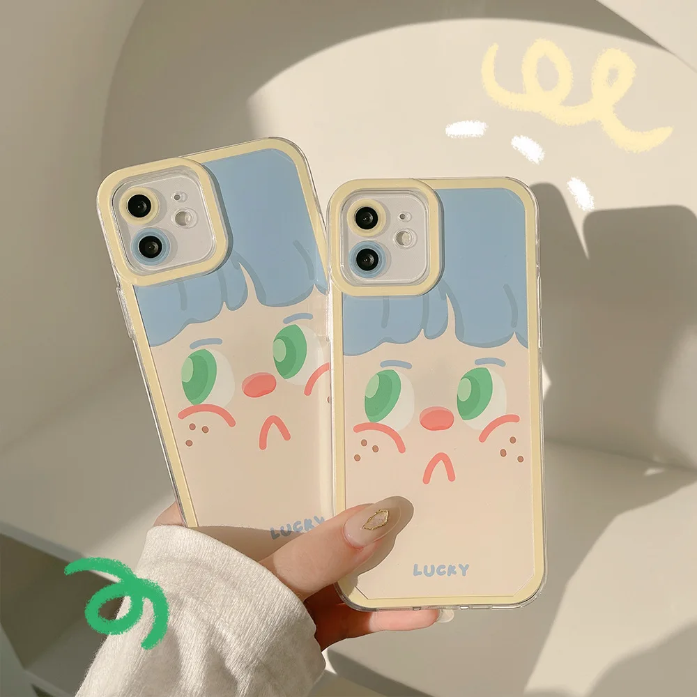 

Original funny phone case for Iphone13 12pro Max Cat eye back cover for iphone 11 X XS XS MAX 8 7 PLUS, Transparent