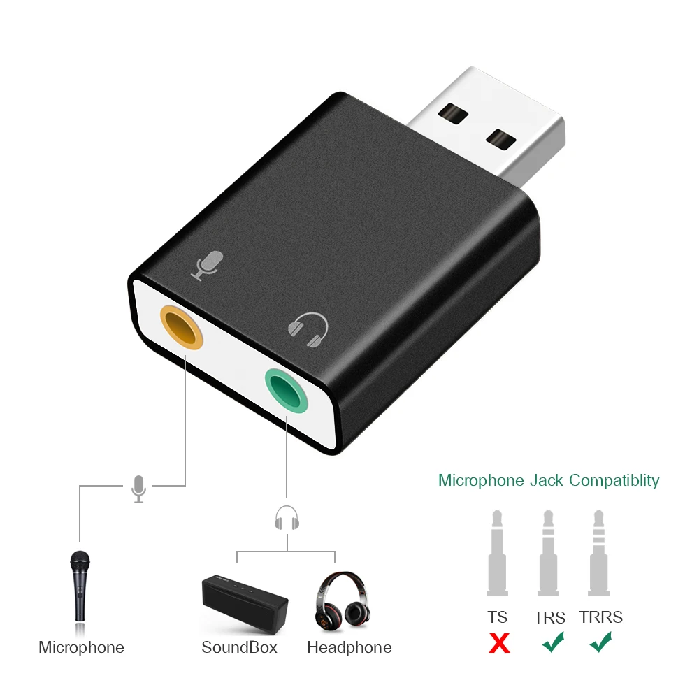 Buy Usb Sound Card,Extend Microphone In 
