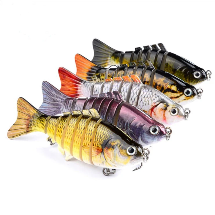 

swimbait hard bait Peche 7 Segments Multi Jointed Proberos Fishing Lures peche leurre, A,b,c,d,e