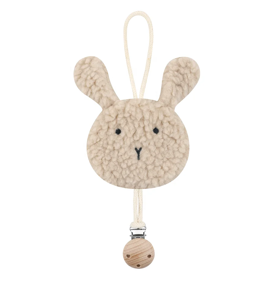 

Original New Arrival For Baby Pacifier Clip High Quality Animal Head Shape Wood Clip