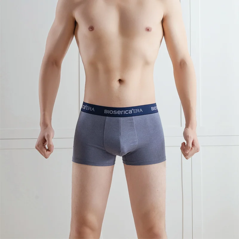 

Men's Cotton Strech Boxer Brief Low Rise Trunks 99% Antibacterial Underwear