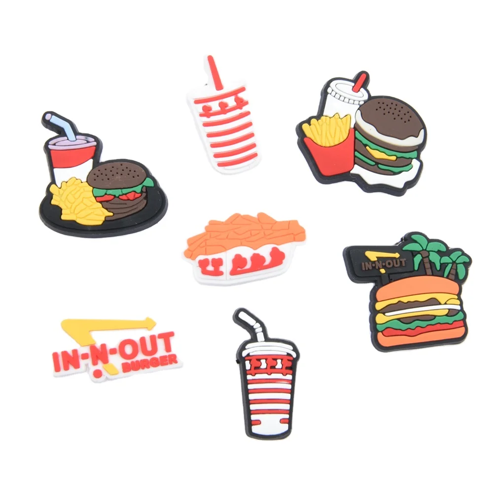 

food themed shoe charms unisex-adult shoe decoration charms for bracelets wristband birthday favor gifts, Jewelry