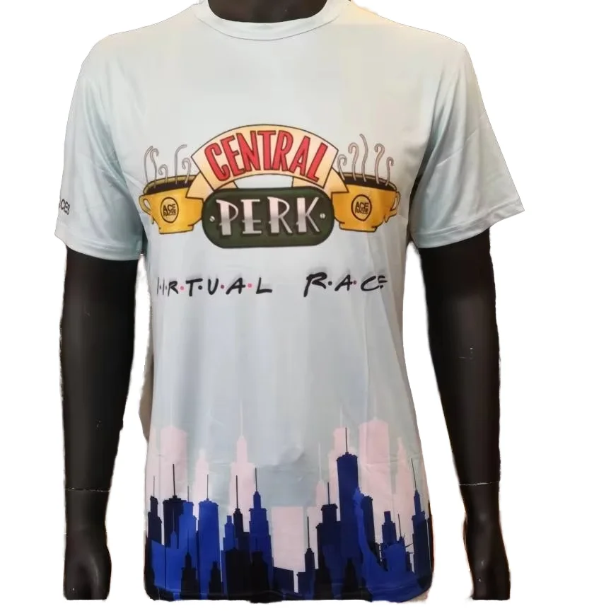 Evertop Direct Factory Supply Men's Casual Hip Hop T-Shirt Short Polyester Jersey for Sublimation Print 3D Dye OEM/ODM