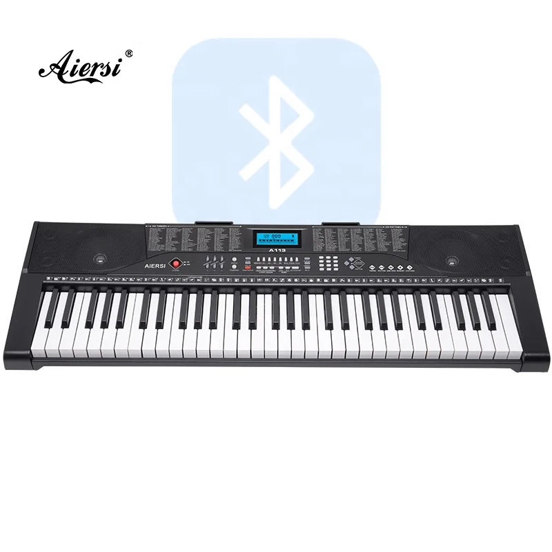 

Aiersi brand cheapest portable 61 keys digital electronic organ keyboard musical instrument for adult children beginner, Black