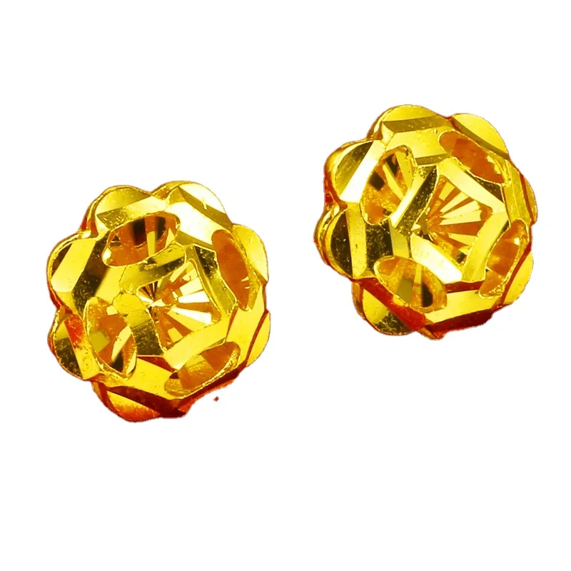 

Certified Pure Gold Earrings 9999 Pure Gold Gold Jewelry Sunflower Round Flowers For Mom