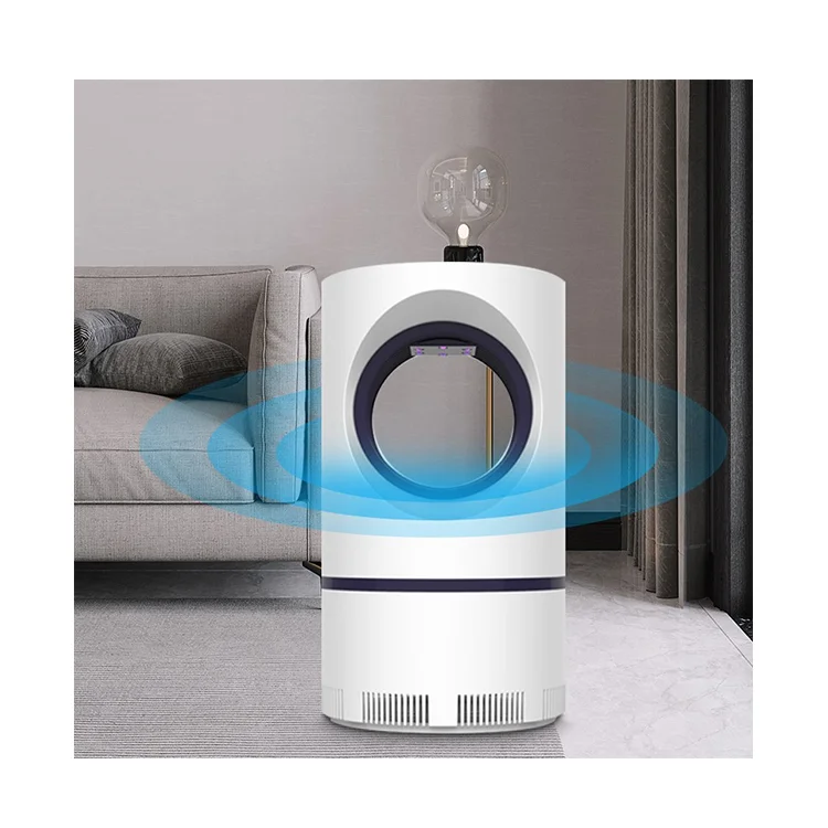 

Photocatalyst rechargeable electric mosquito uv insect led trap killer lamp machine, White