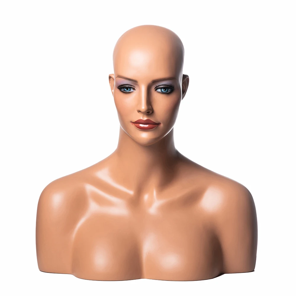 

H8 Wig display head mannequin Europe makeup face fiberglass head, Customized color