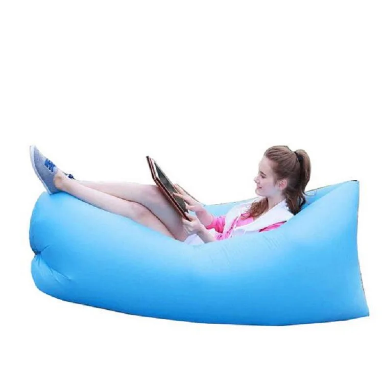 

2021 New Product Outdoor Portable Travel Air Lazy Bag Blow Up Couch Beach Camping Inflatable Lounger Sofa Lounger Air Sofa