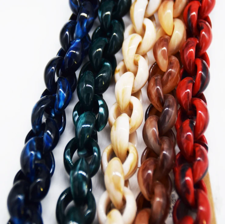 

wholesale custom resin acrylic decorative bag chains acrylic bag handle