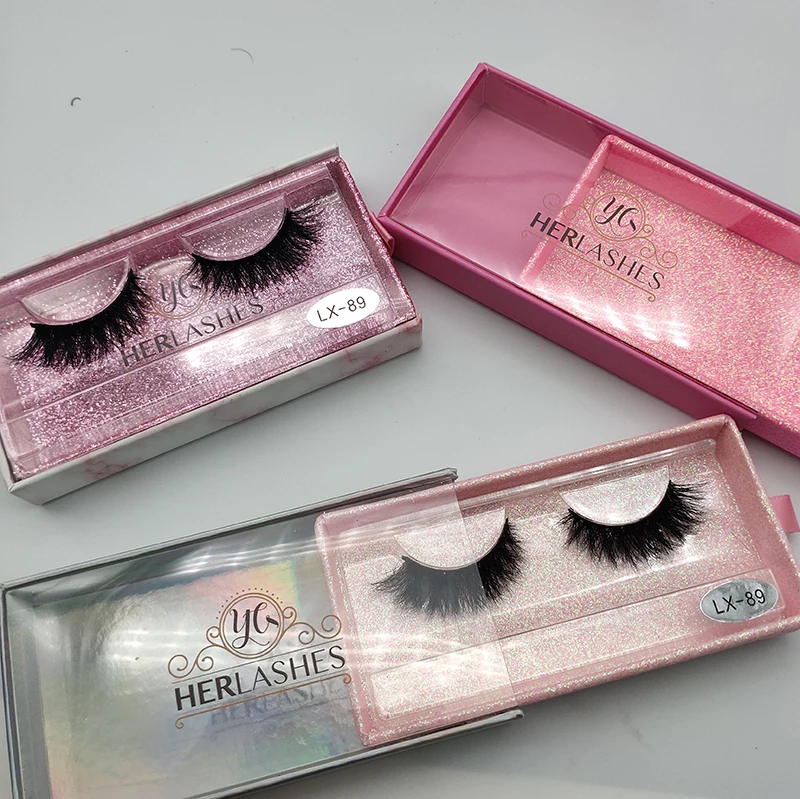 

New design 25mm fluffy mink eyelashes lashes3d wholesale vendor